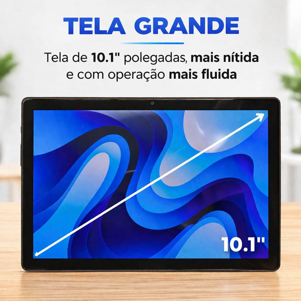 Tablet E1035 128GB Android 13 | Desempenho e Produtividade para o Dia a Dia